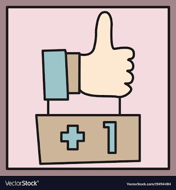 Thumbs up like social network facebook etc icon vector image