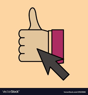 Thumbs up like social network facebook etc icon vector image