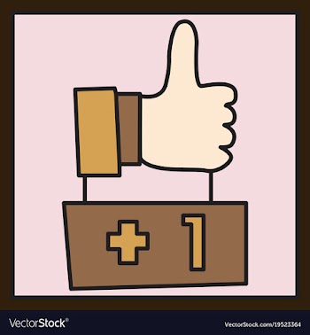 Thumbs up like social network facebook etc icon vector image
