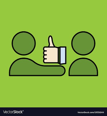 Thumbs up like social network facebook etc icon vector image
