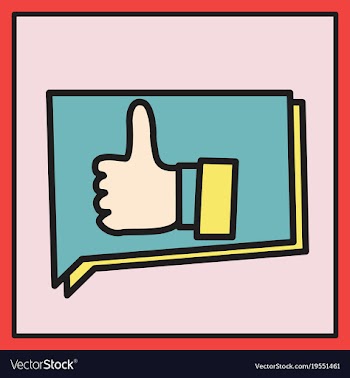 Thumbs up like social network facebook etc icon vector image
