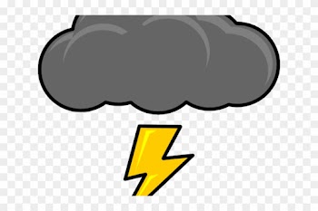 Thunder And Lightning Clipart - Thunder Cloud Png