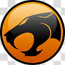 Thunder, black and orange animal logo transparent background PNG clipart