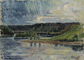 Thunderstorm, 1918, by Alfred William | Free Photo - rawpixel