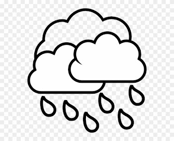 Thunderstorm Clipart - Cloud Coloring