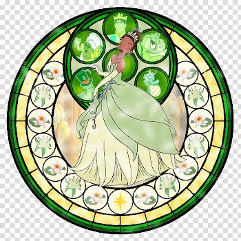 Tiana Belle Stained glass Cinderella Kingdom Hearts III, kingdom hearts transparent background PNG clipart