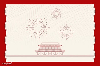 Tiananmen Square card | Free stock vector - 1201027