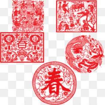 Tiananmen Square Image Chinese New Year Paper - new years pennant 