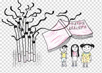 Tianyuanzhen Tanbei Elementary School Cartoon, Child protection law transparent background PNG clipart