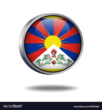 tibet flag button
