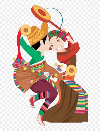 Tibetan People Cartoon Ethnische Minderheit - Tibetan People Cartoon Ethnische Minderheit