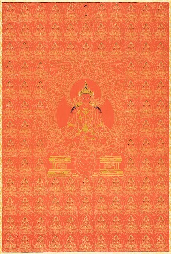 Tibetian Myriad Amitayus, the Buddha of Eternal Life (ca. 1800). Original from the Los Angeles County Museum of Art. Digitally enhanced by rawpixel.