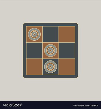 Tic tac toe x o game vector image