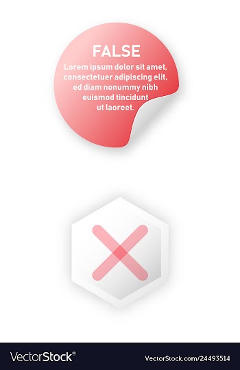 Tick and cross test signs set check marks graphic vector image