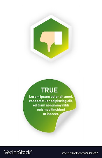 Tick and cross test signs set check marks graphic vector image