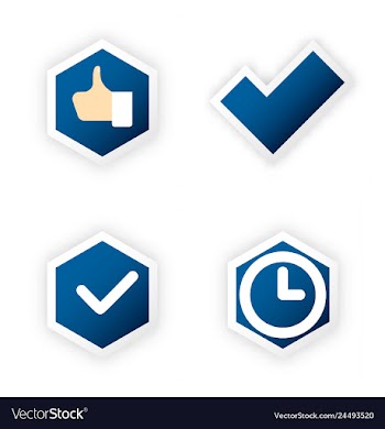 Tick and cross test signs set check marks graphic vector image