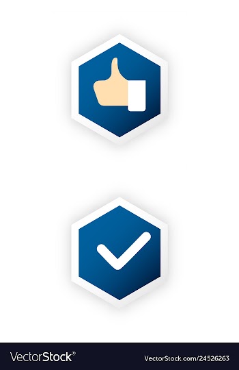 Tick and cross test signs set check marks graphic vector image