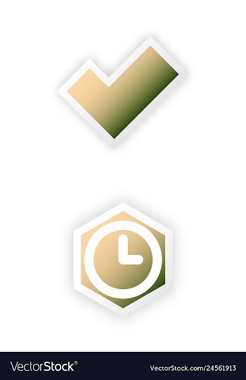 Tick and cross test signs set check marks graphic vector image