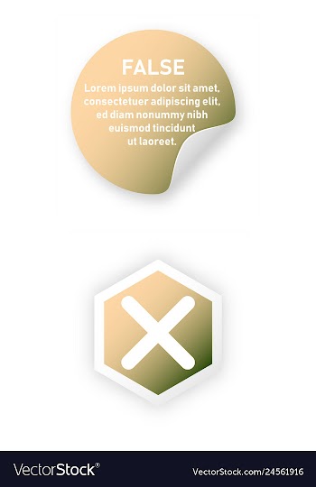 Tick and cross test signs set check marks graphic vector image