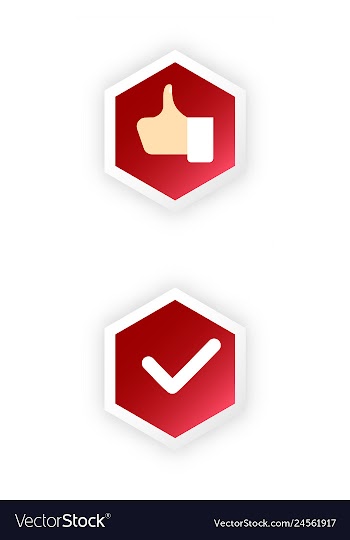 Tick and cross test signs set check marks graphic vector image