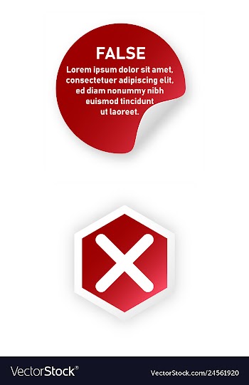 Tick and cross test signs set check marks graphic vector image