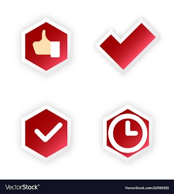 Tick and cross test signs set check marks graphic vector image
