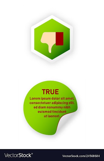 Tick and cross test signs set check marks graphic vector image