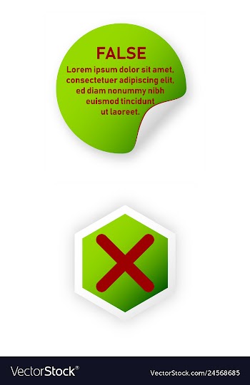 Tick and cross test signs set check marks graphic vector image