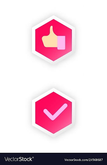 Tick and cross test signs set check marks graphic vector image