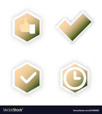 Tick and cross test signs set check marks graphic vector image