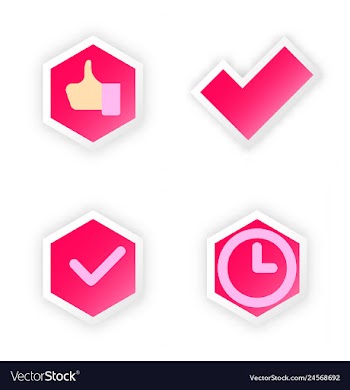 Tick and cross test signs set check marks graphic vector image