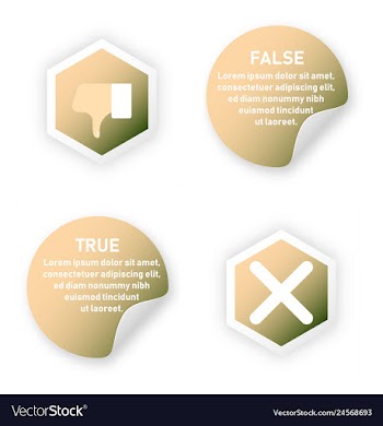 Tick and cross test signs set check marks graphic vector image