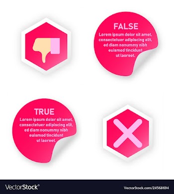 Tick and cross test signs set check marks graphic vector image