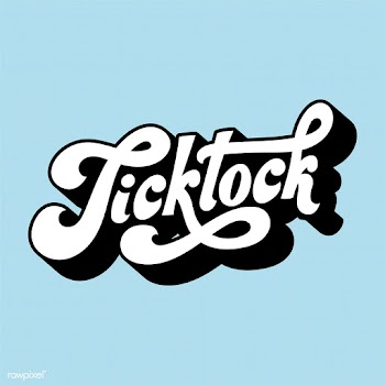Tick tock word typography style illustration | Free stock vector - 472660