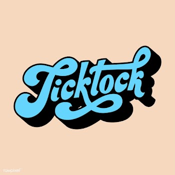 Tick tock word typography style illustration | Free stock vector - 472662