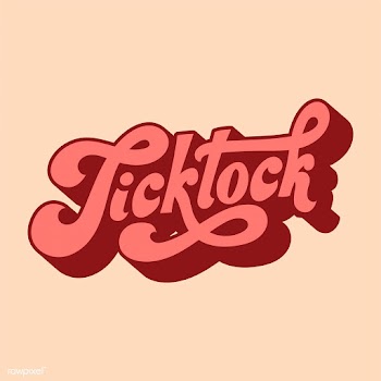 Tick tock word typography style illustration | Free stock vector - 472676
