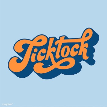 Tick tock word typography style illustration | Free stock vector - 472712