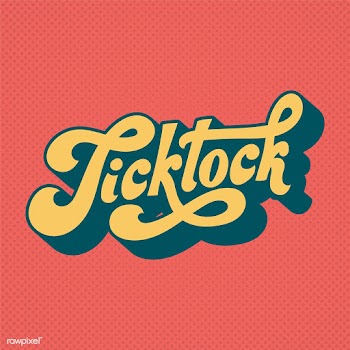 Tick tock word typography style illustration | Free stock vector - 472738