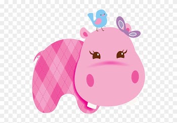 Ticket Baby Shower Invitations All Colors With Clipart - Pink Baby Animal Clipart