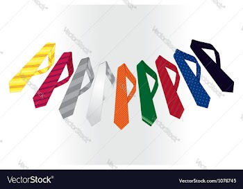 Tie collection vector image