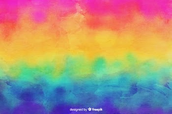 Tie-dye style rainbow background Free Vector