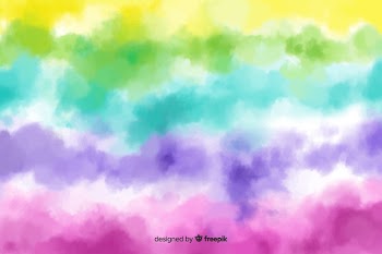 Tie-dye style rainbow background Free Vector