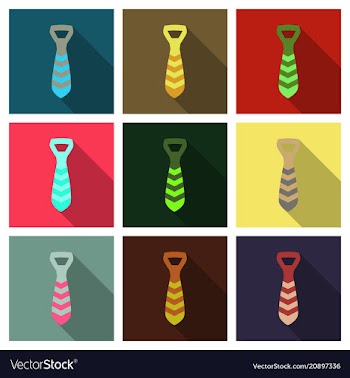 Tie icon in trendy flat style isolated on vector image
