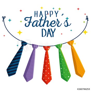 ties hanging decoration to fathers day