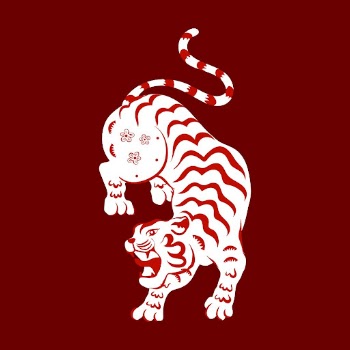 Tiger cartoon clipart, Chinese zodiac | Free Vector Illustration - rawpixel