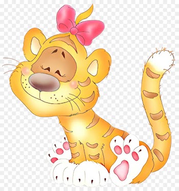 Tiger, Cartoon, Drawing, Giraffe PNG