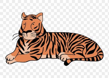 Tiger cartoon png clipart, Chinese | Free PNG Sticker - rawpixel