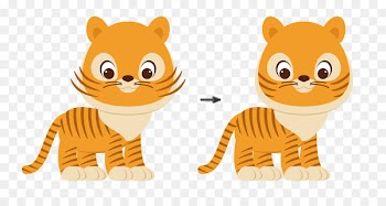 Tiger Cat Cartoon Illustration Image -  