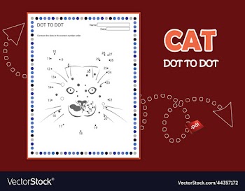 tiger cat dot to dot worksheet