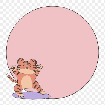 Tiger circle png frame sticker, | Free PNG Sticker - rawpixel